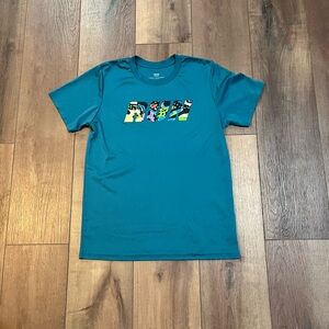 Tek Gear Teal Blue Kid’s Graphic T-Shirt featuring a “RUN” Graphic Print